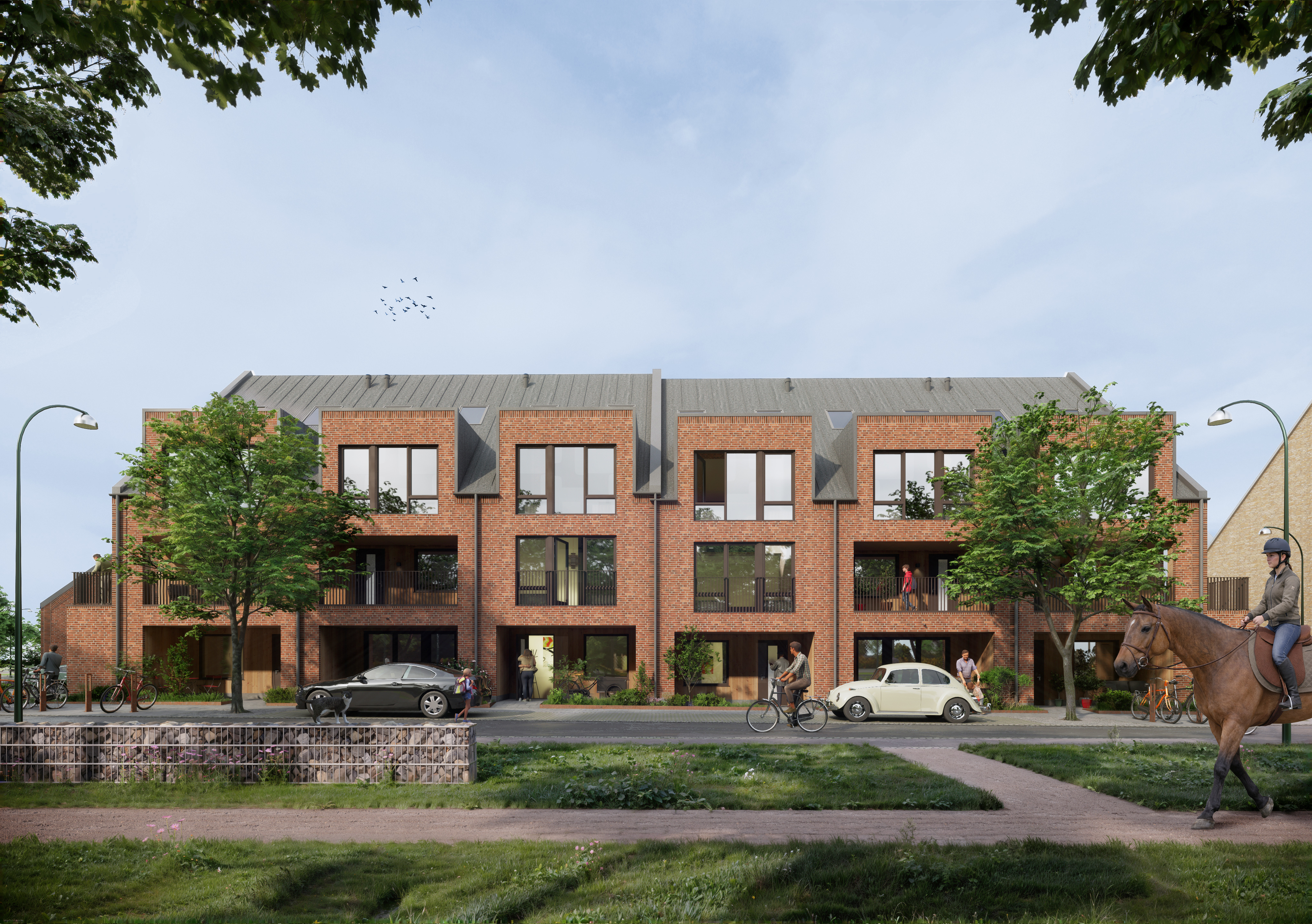 Flerbostadshus i Högaffeln